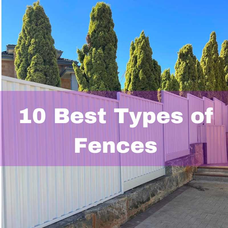 different types of fencing materials