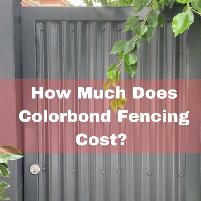 How much does colorbond fencing cost