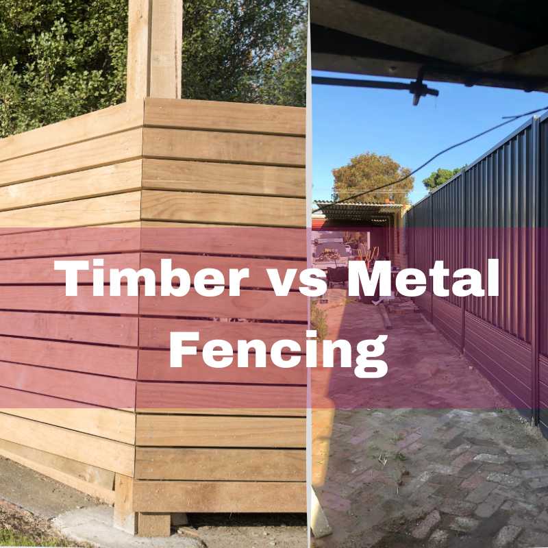 Timber vs metal fencing