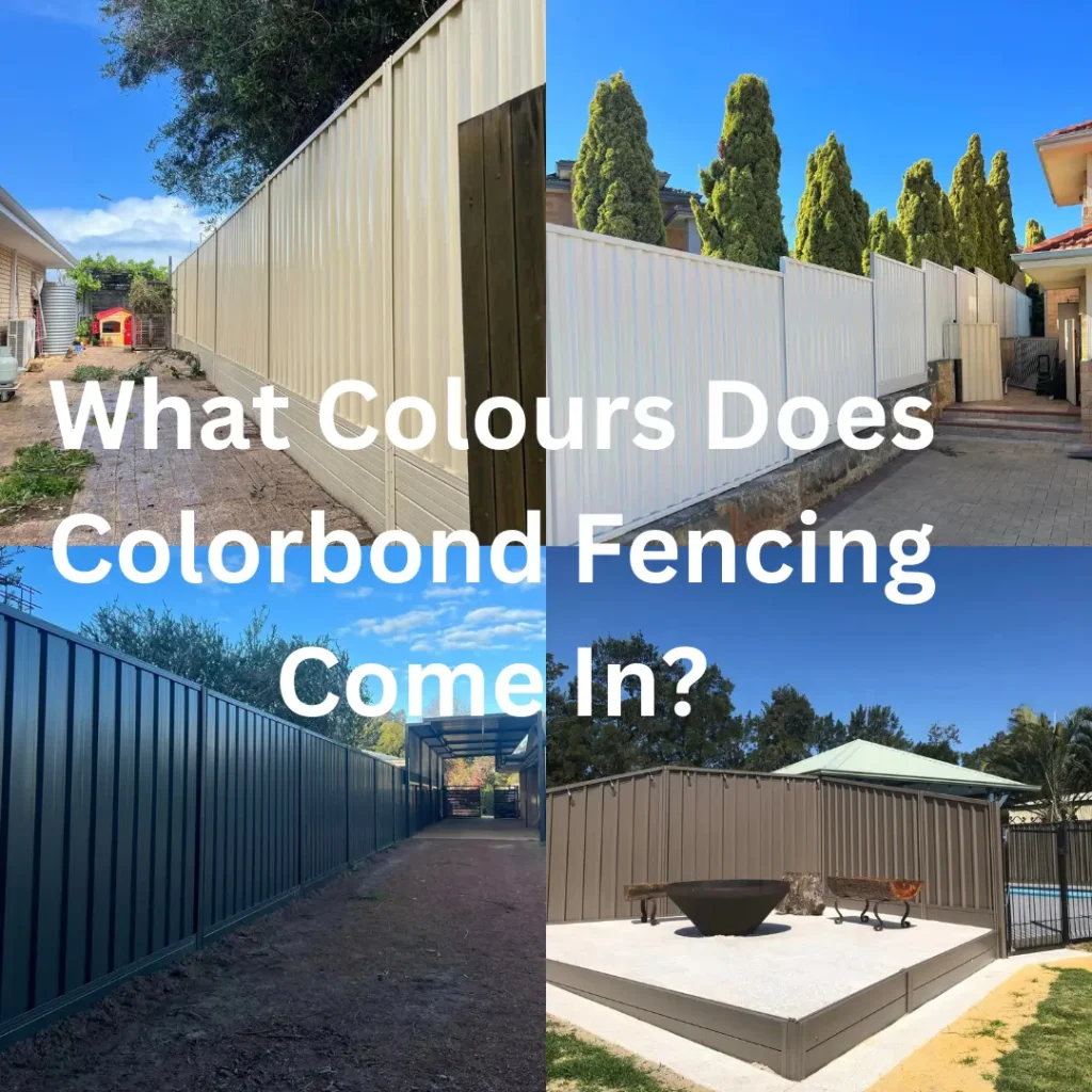 what colours does colorbond fencing come in