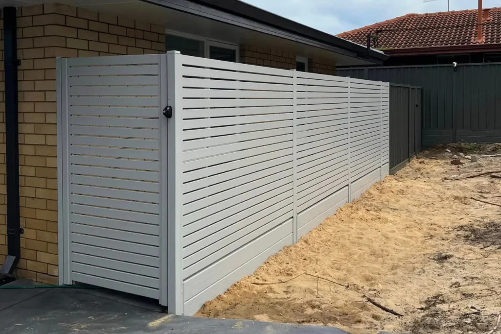 aluminium slat fencing installation guide