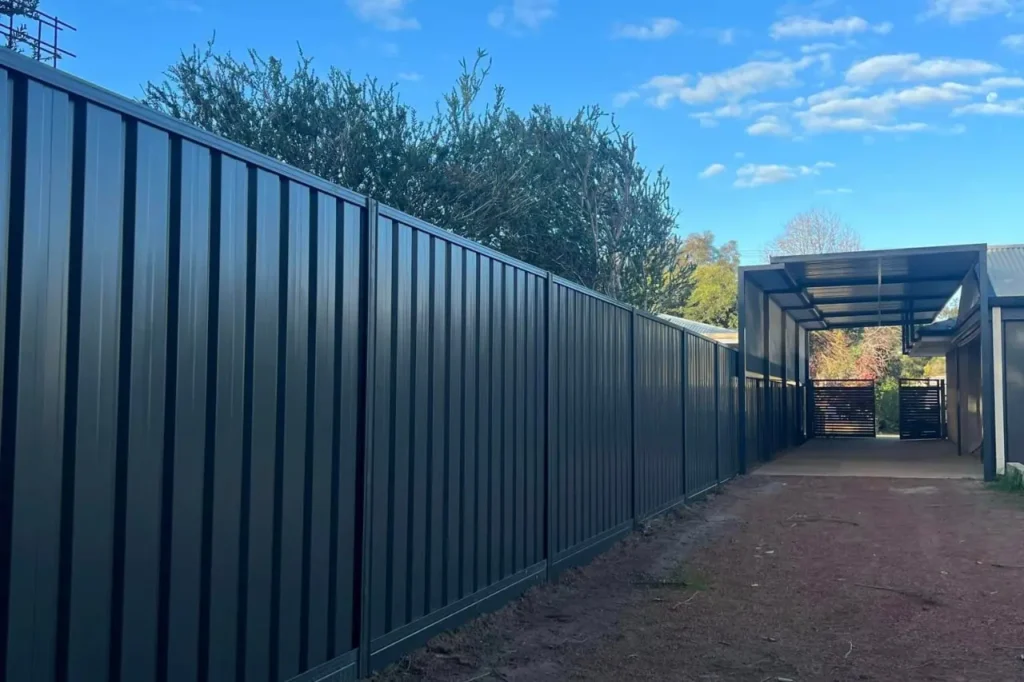 installing a cheaper alternative to colorbond fencing